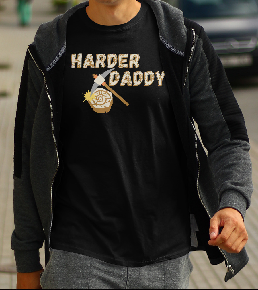 HARDER DADDY Pickaxe Log T-Shirt