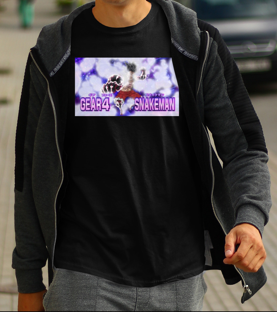 Gear 4 Snakeman Power Anime Character Luffy T-Shirt