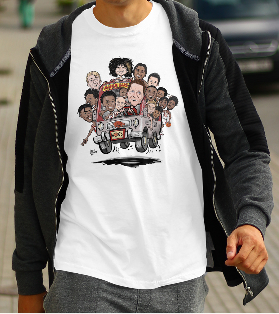 Eric Musselman Muss Bus Hogs Basketball Team Tulsa Next Stop T-Shirt