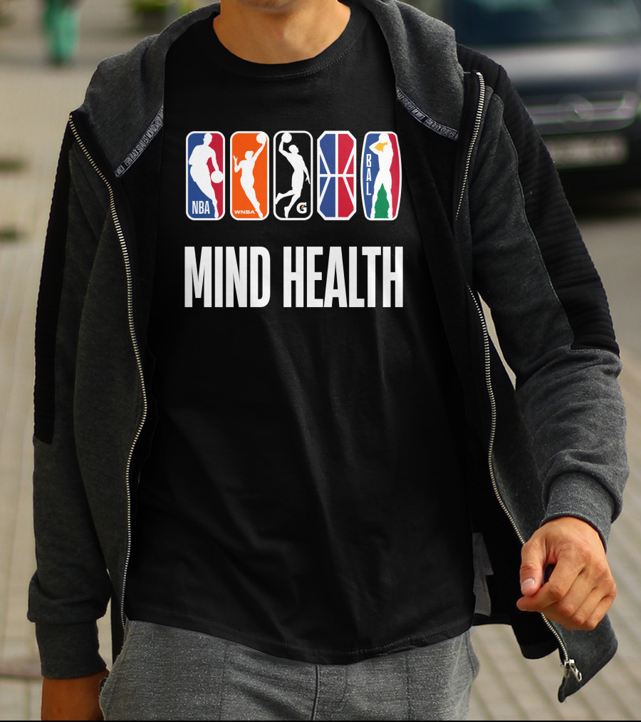 Mind Health NBA WNBA G League BAL T-Shirt