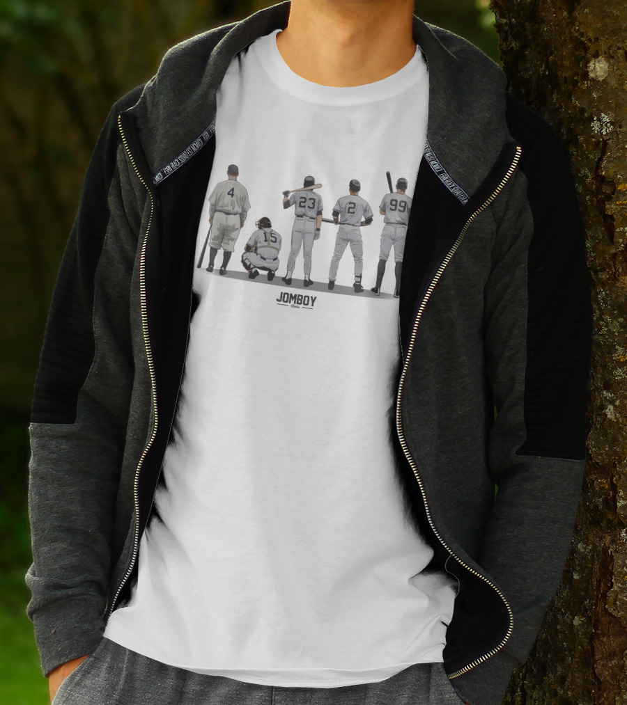 Talkin' Yanks Store The Captains Jomboys Baseball Legends Numbers 4 15 23 2 99 T-Shirt
