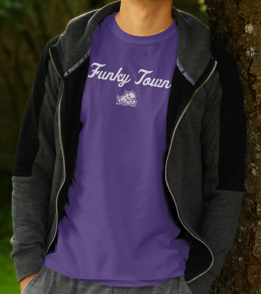 Funky Town TCU Horned Frogs Football Vintage Retro T-Shirt