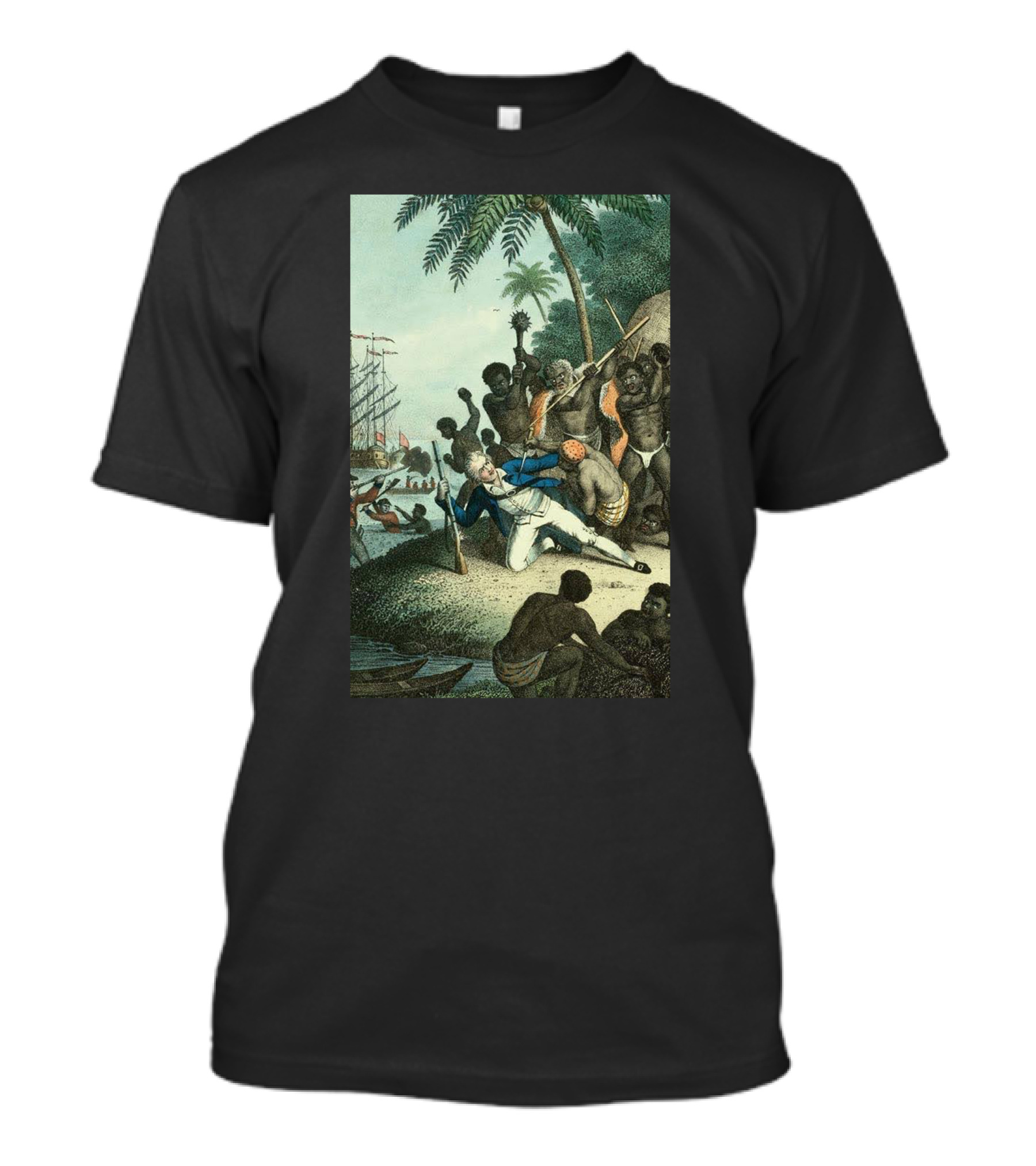 Hawaiians Killed Captain Cook Historic Encounter T-Shirt