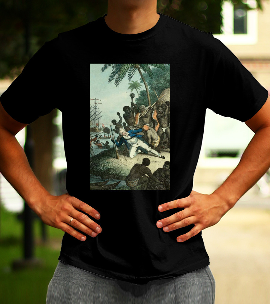 Hawaiians Killed Captain Cook Historic Encounter T-Shirt