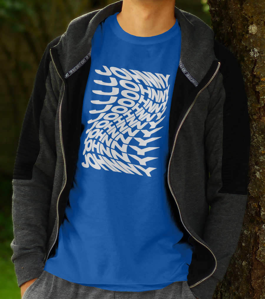Johnny Orlando Johnny Optical Illusion Text T-Shirt