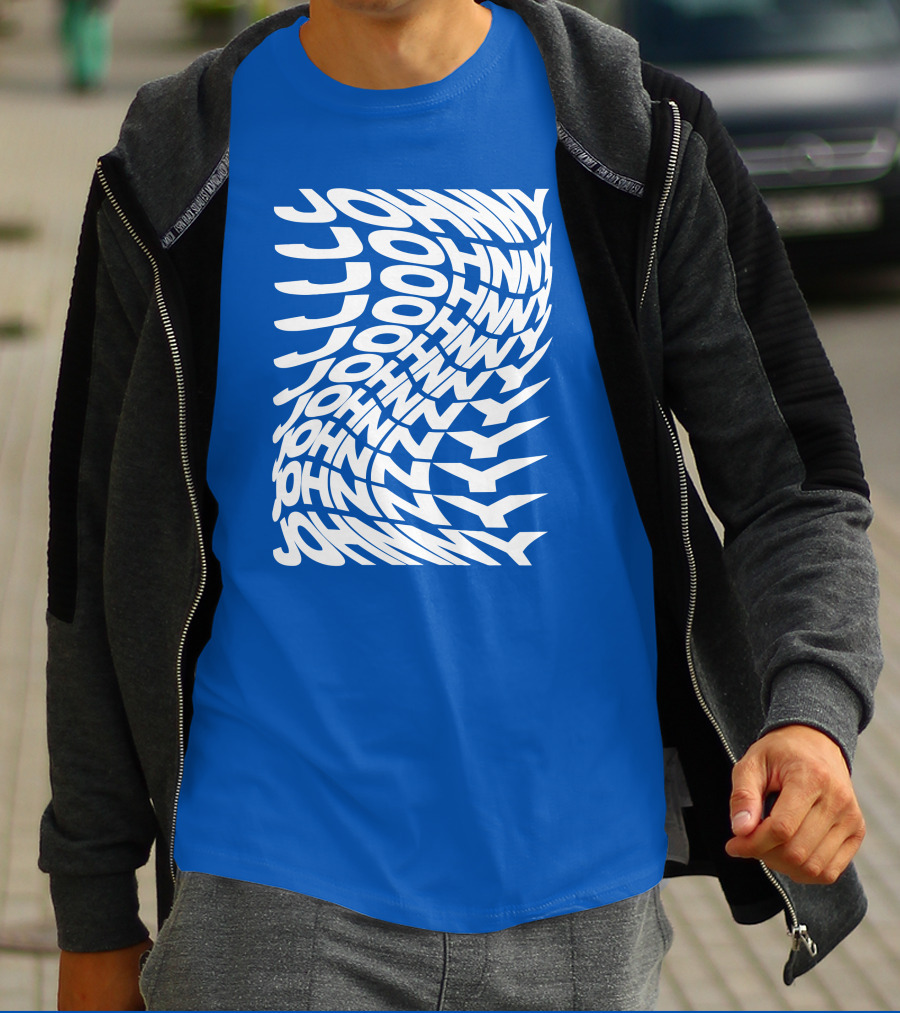 Johnny Orlando Johnny Optical Illusion Text T-Shirt