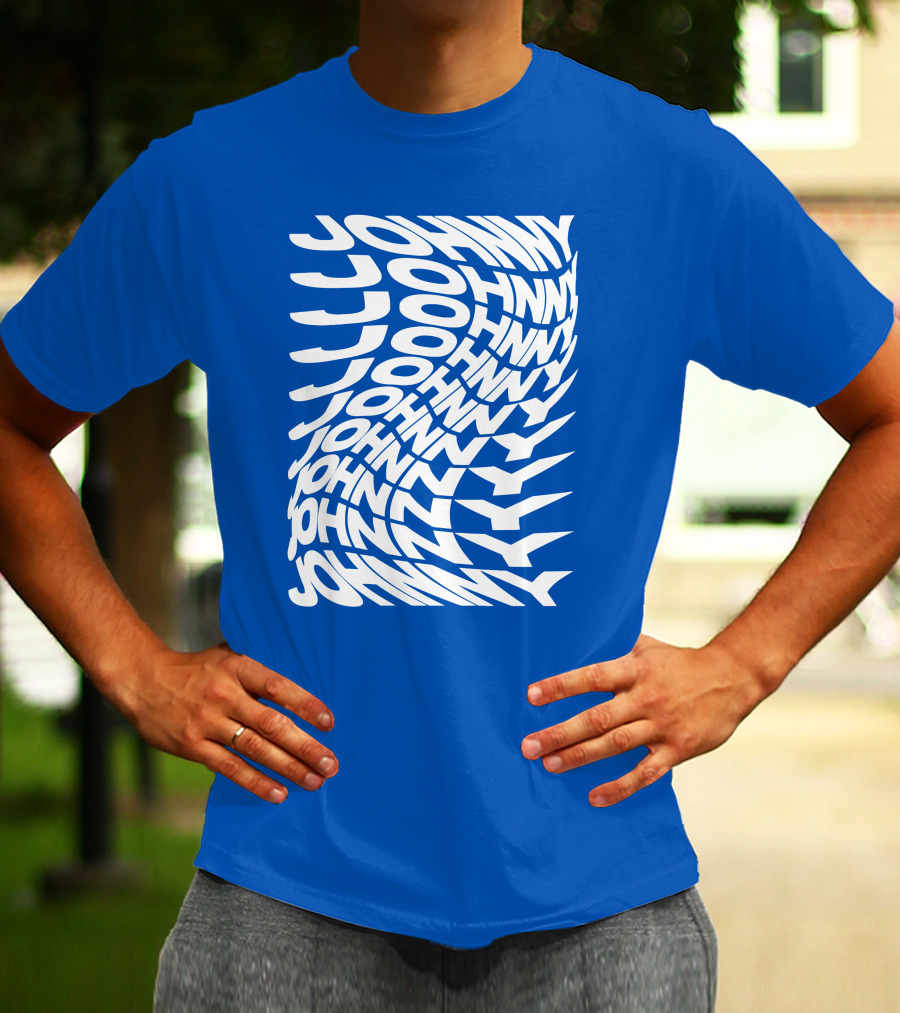 Johnny Orlando Johnny Optical Illusion Text T-Shirt