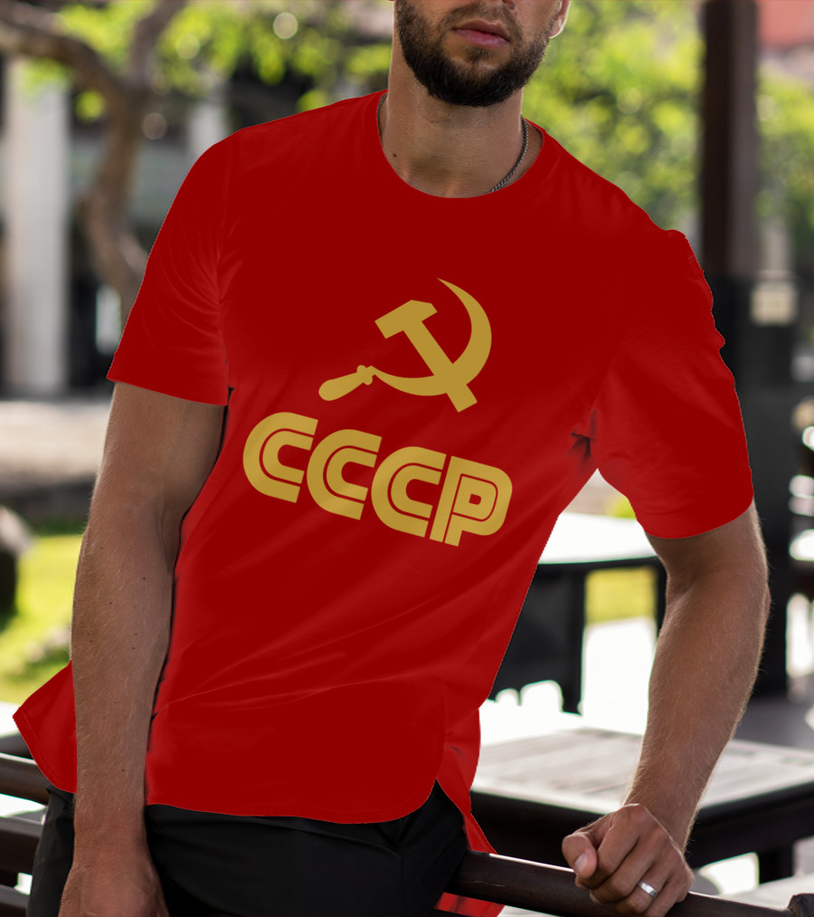 Schotthappens CCCP Soviet Hammer And Sickle Red T-Shirt