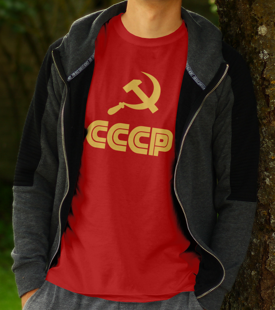 Schotthappens CCCP Soviet Hammer And Sickle Red T-Shirt