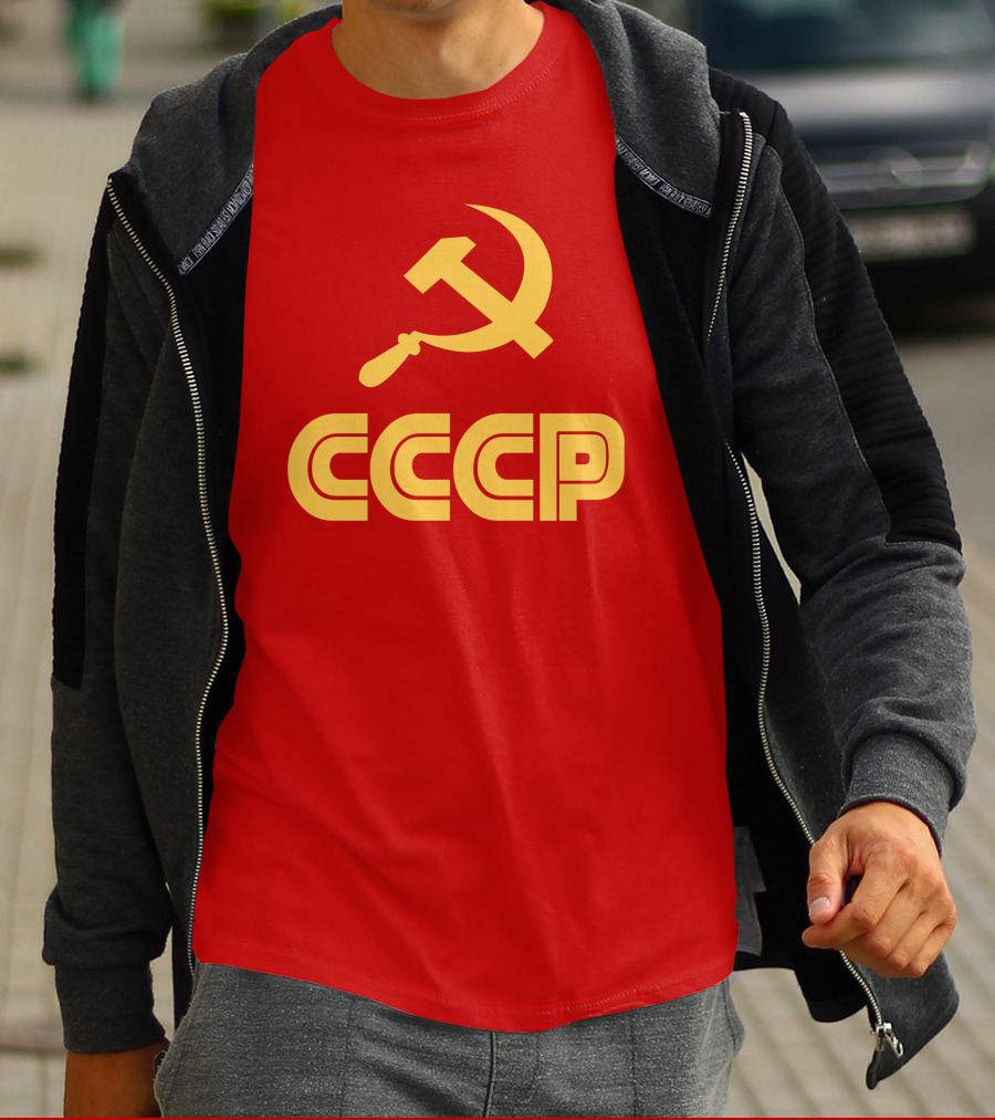 Schotthappens CCCP Soviet Hammer And Sickle Red T-Shirt