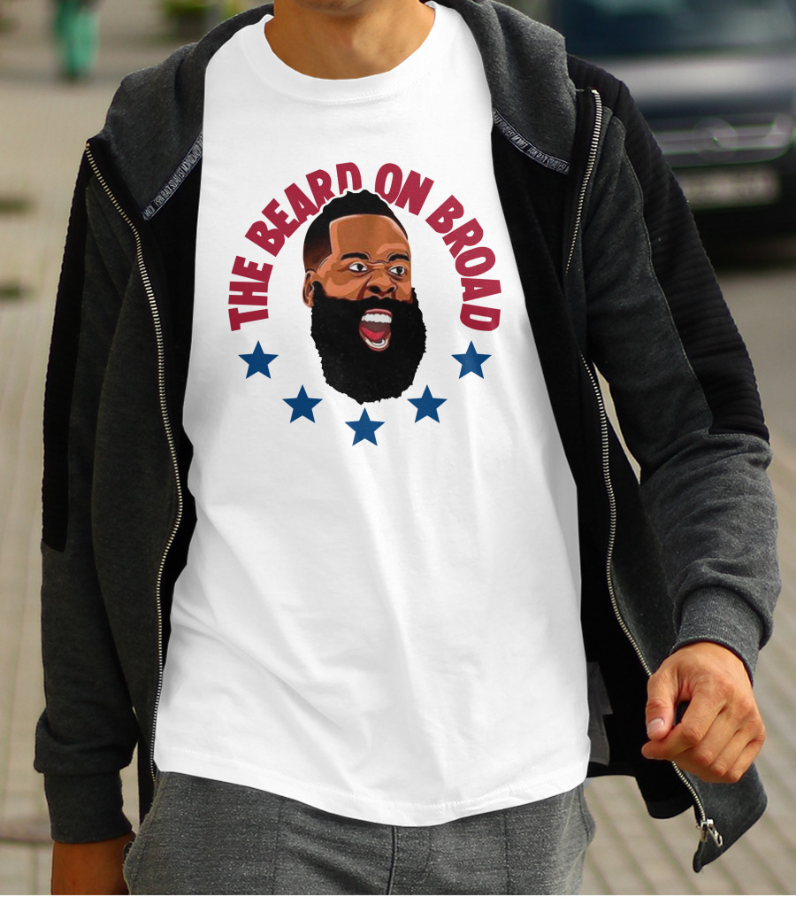The Beard On Broad Stars James Harden T-Shirt