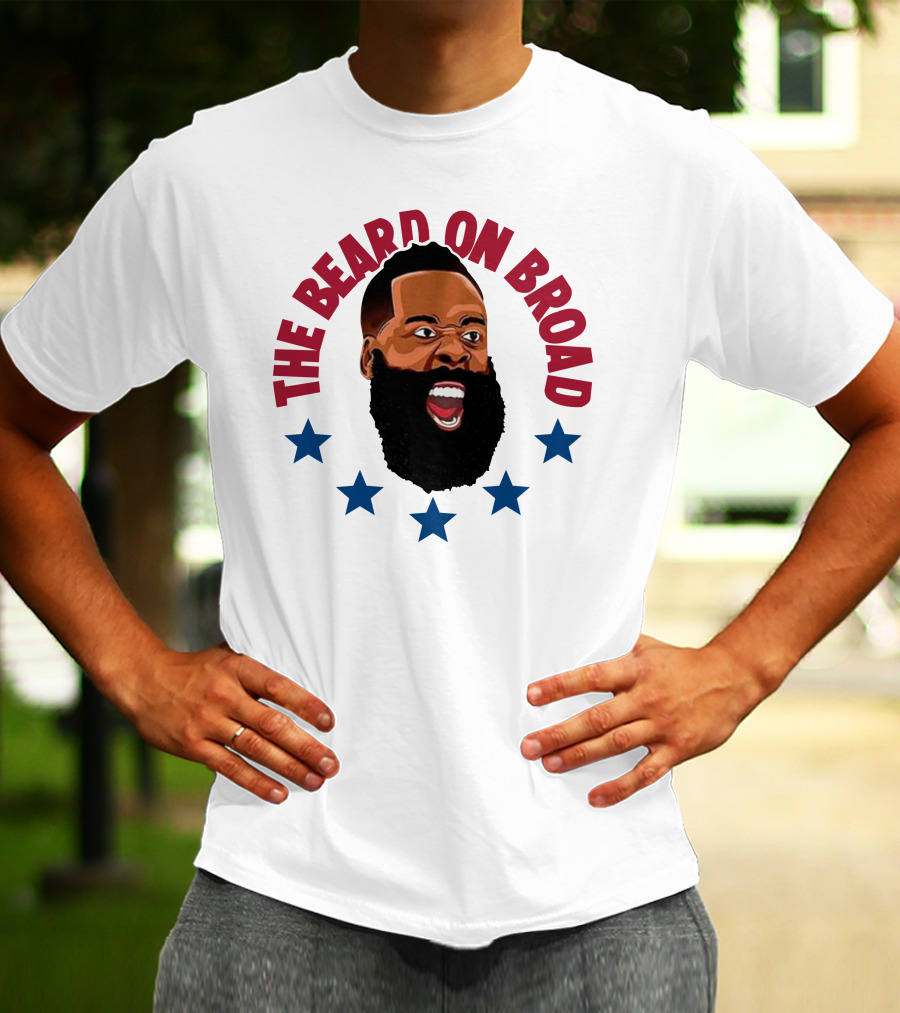 The Beard On Broad Stars James Harden T-Shirt