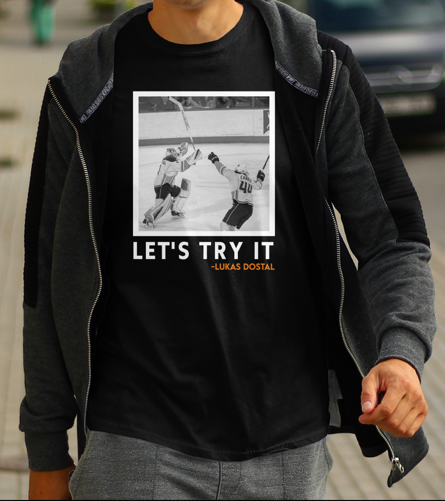 LET'S TRY IT LUKAS DOSTAL HOCKEY T-Shirt
