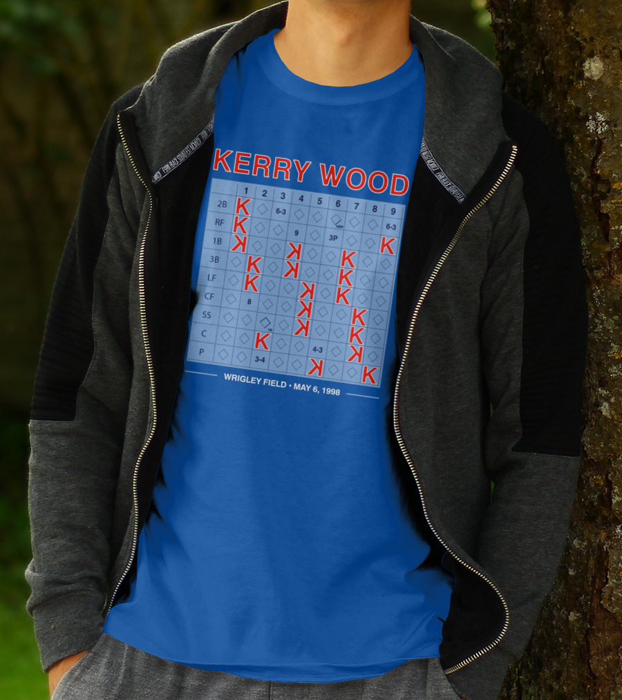 Kerry Wood Wrigley Field 20 Strikeouts May 6 1998 Scorecard T-Shirt