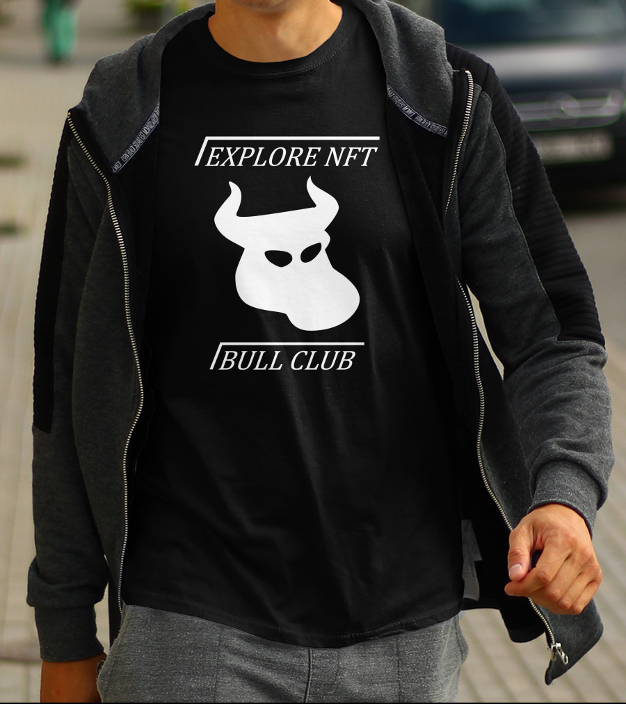 Explore NFT Bull Club Iconic Horned T-Shirt