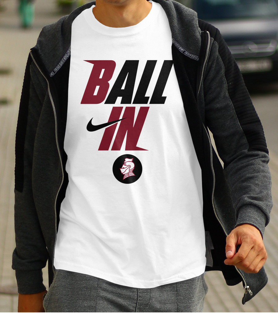 Ball In Bellarmine University Football Knight T-Shirt