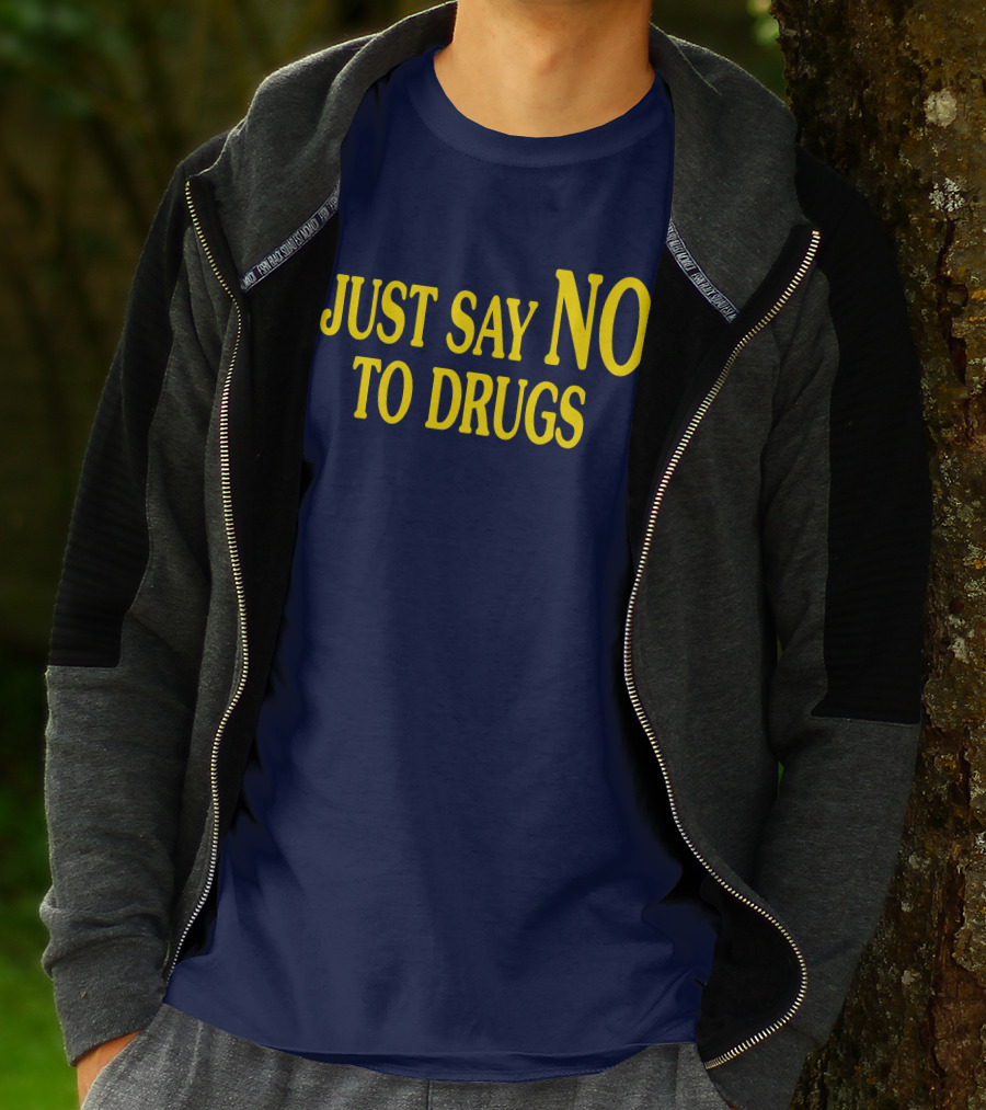 Lindsay Lohan Just Say No To Drugs Campaign Message T-Shirt