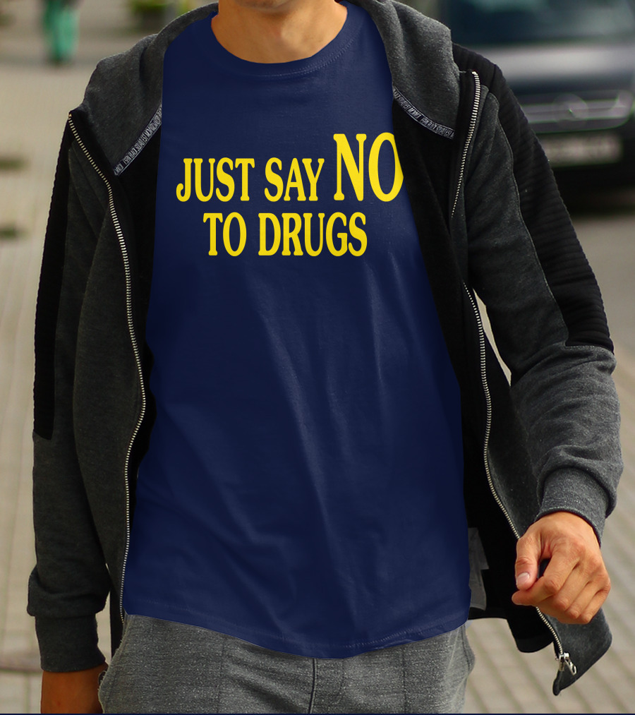 Lindsay Lohan Just Say No To Drugs Campaign Message T-Shirt