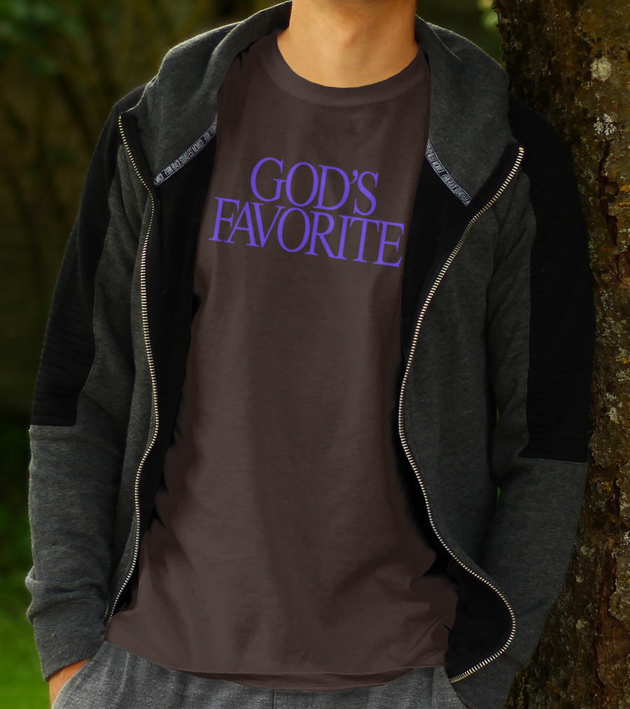 Lilipropaganda God's Favorite Text In Bold Purple Letters T-Shirt