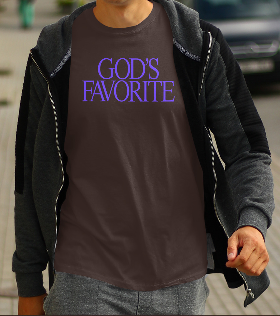 Lilipropaganda God's Favorite Text In Bold Purple Letters T-Shirt