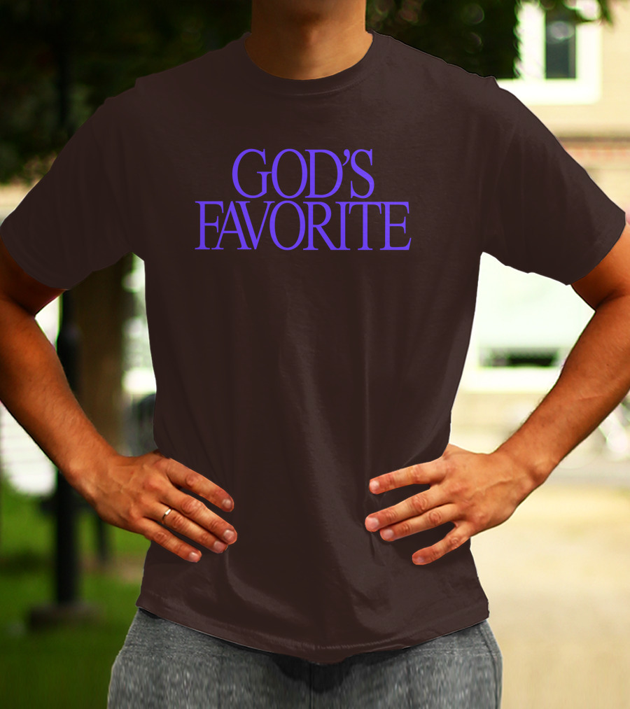 Lilipropaganda God's Favorite Text In Bold Purple Letters T-Shirt