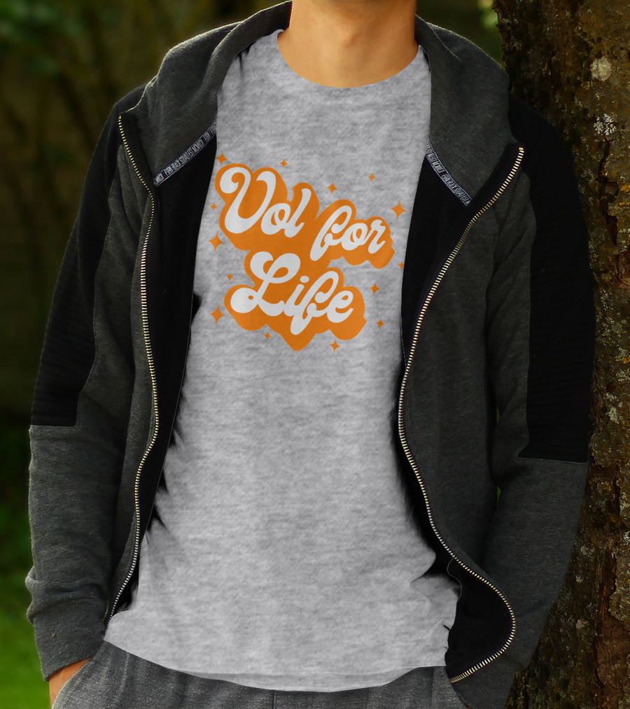 Vol For Life Alexis Foust Orange Sparkle T-Shirt