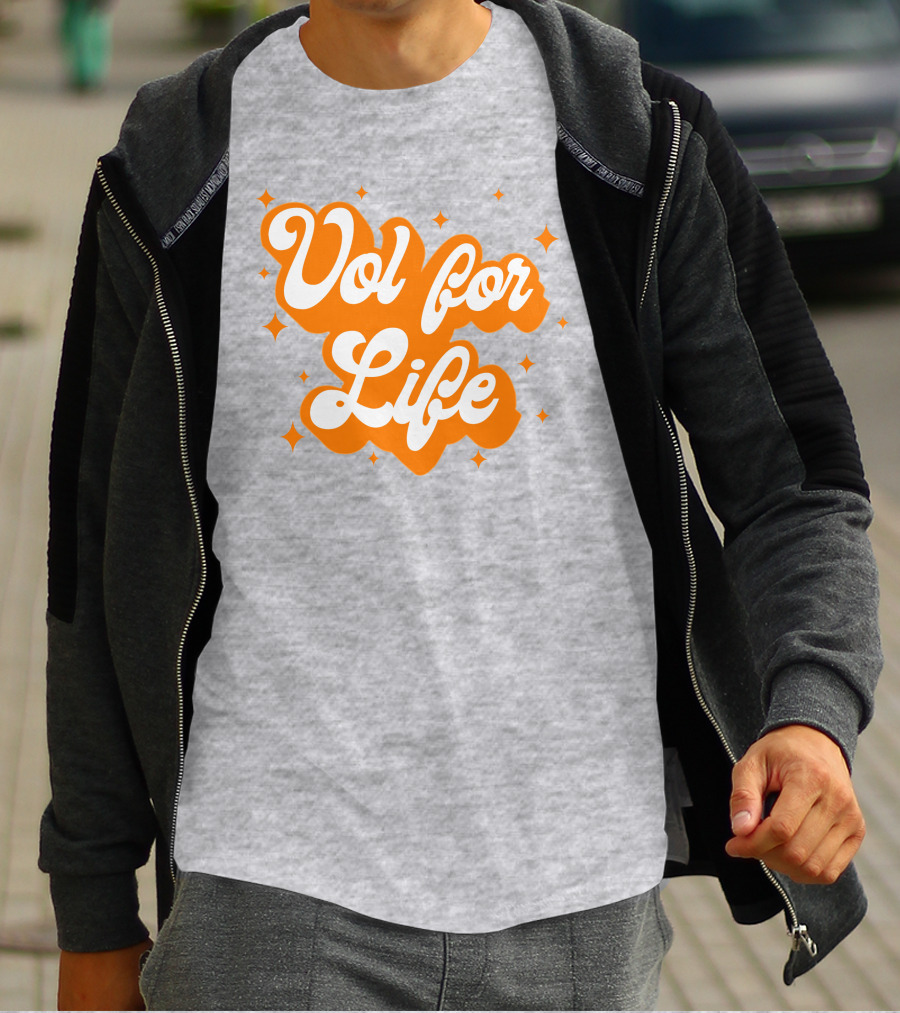 Vol For Life Alexis Foust Orange Sparkle T-Shirt