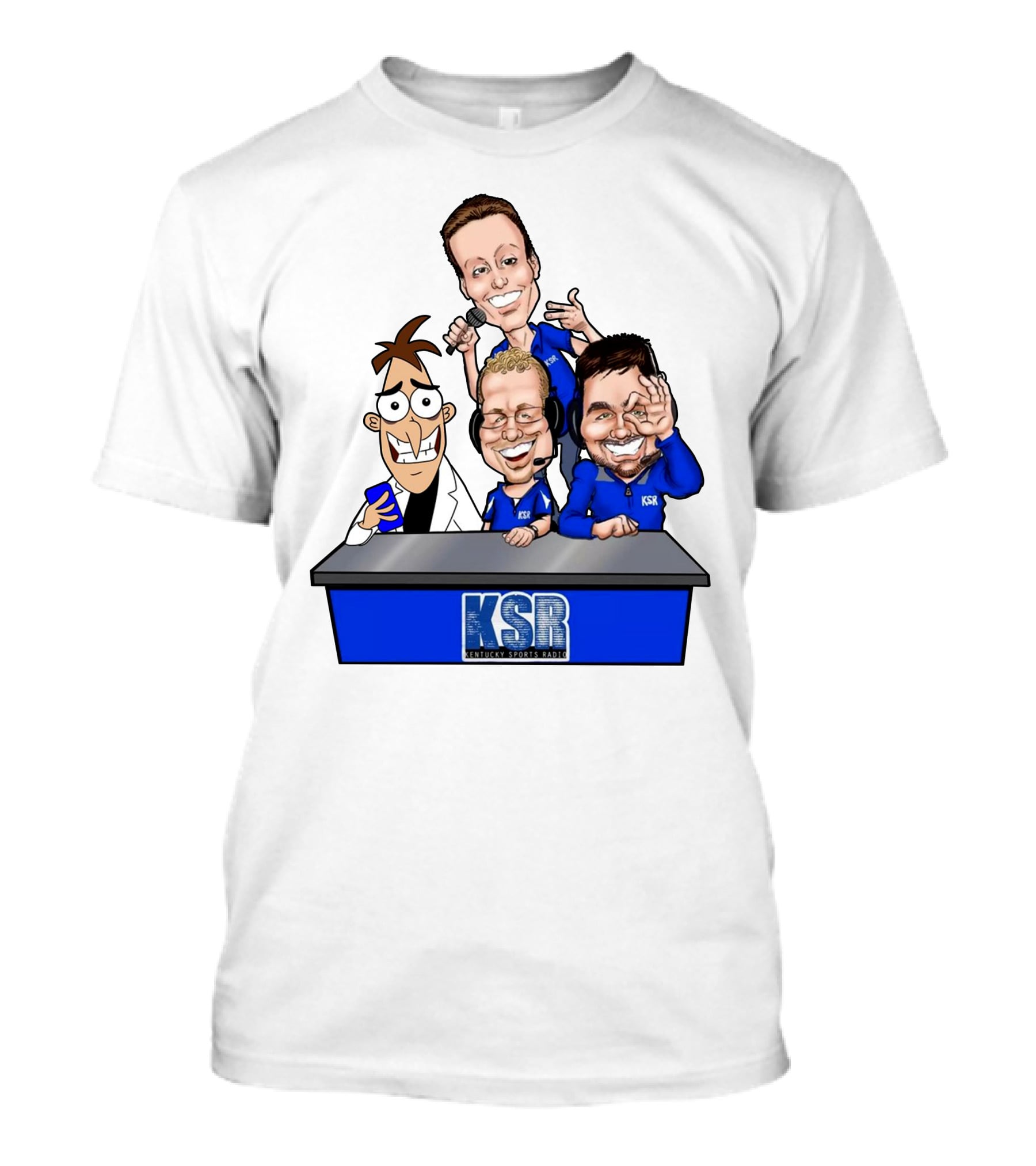 KSR Kentucky Sports Radio BigBlueAndrew New Logo Caricature Group T-Shirt