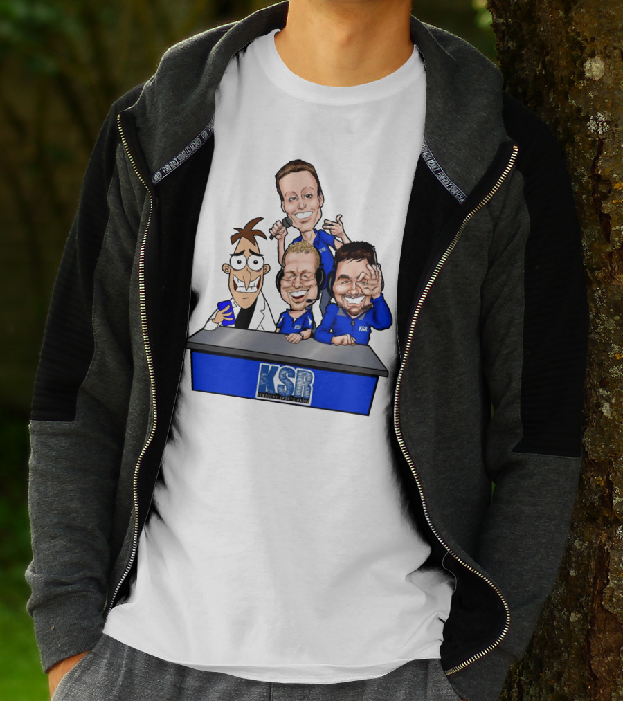KSR Kentucky Sports Radio BigBlueAndrew New Logo Caricature Group T-Shirt