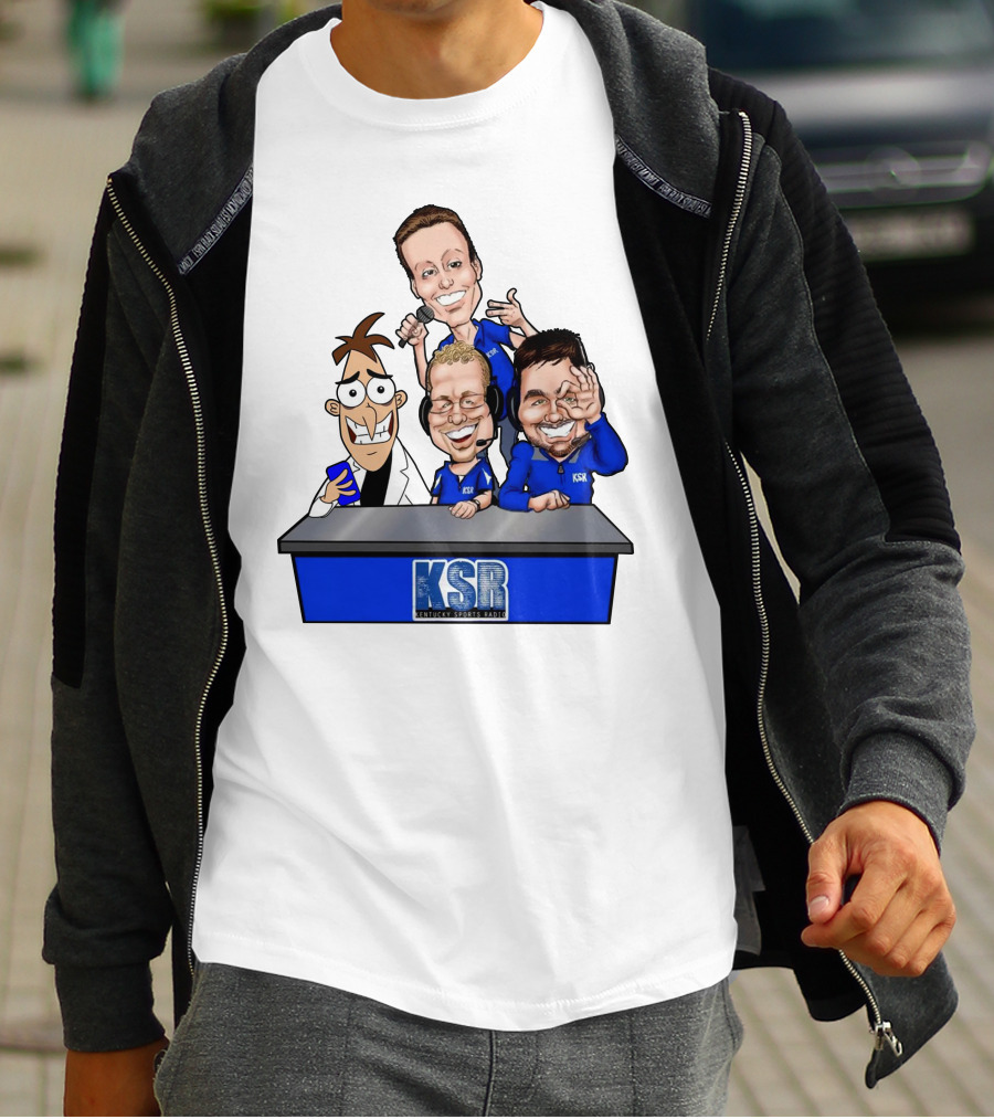 KSR Kentucky Sports Radio BigBlueAndrew New Logo Caricature Group T-Shirt