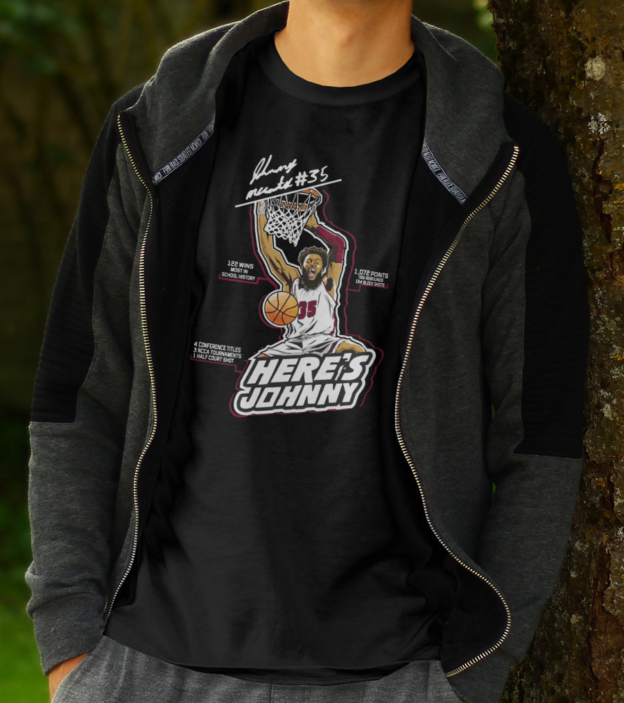 Here's Johnny Mccants #35 Basketball Achievements And Highlights T-Shirt