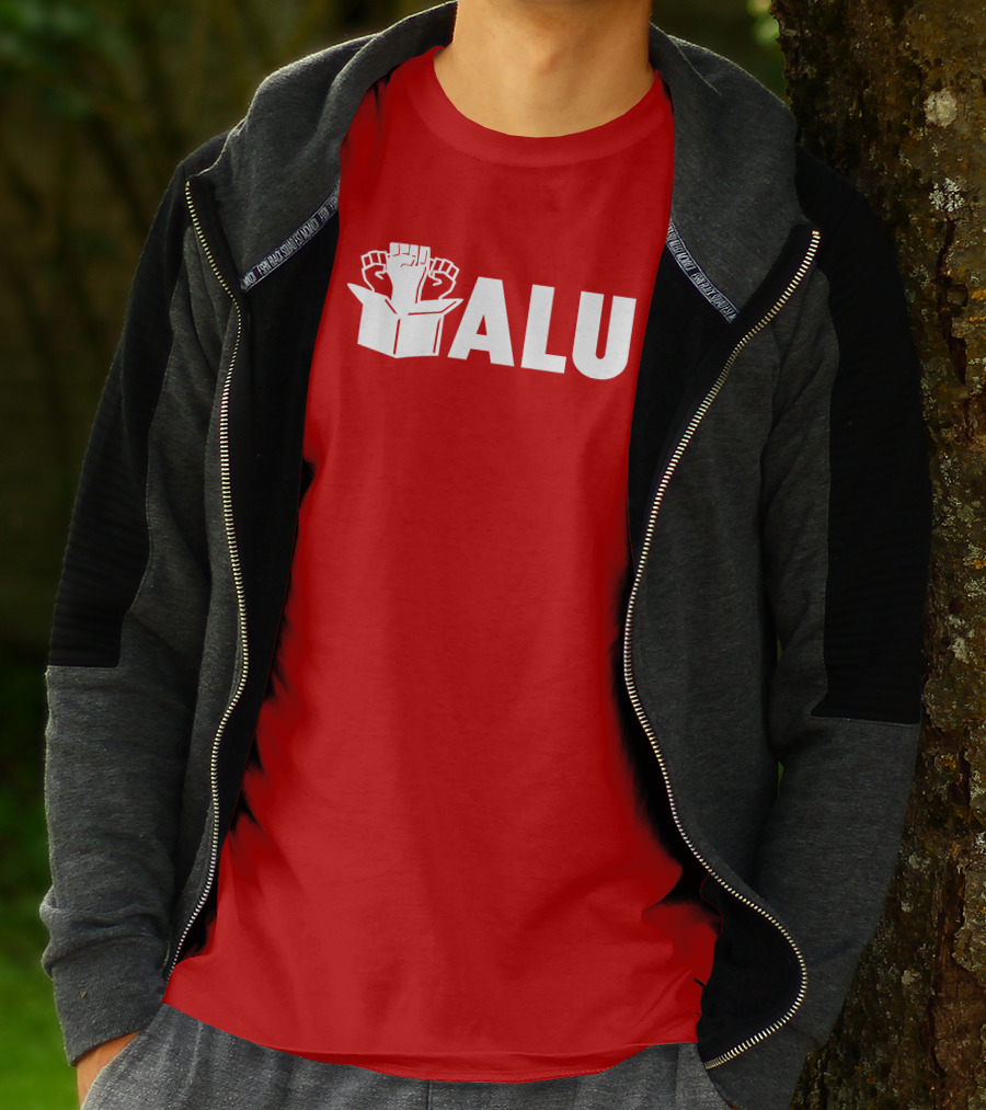 ALU Fist In Box Bold Red T-Shirt