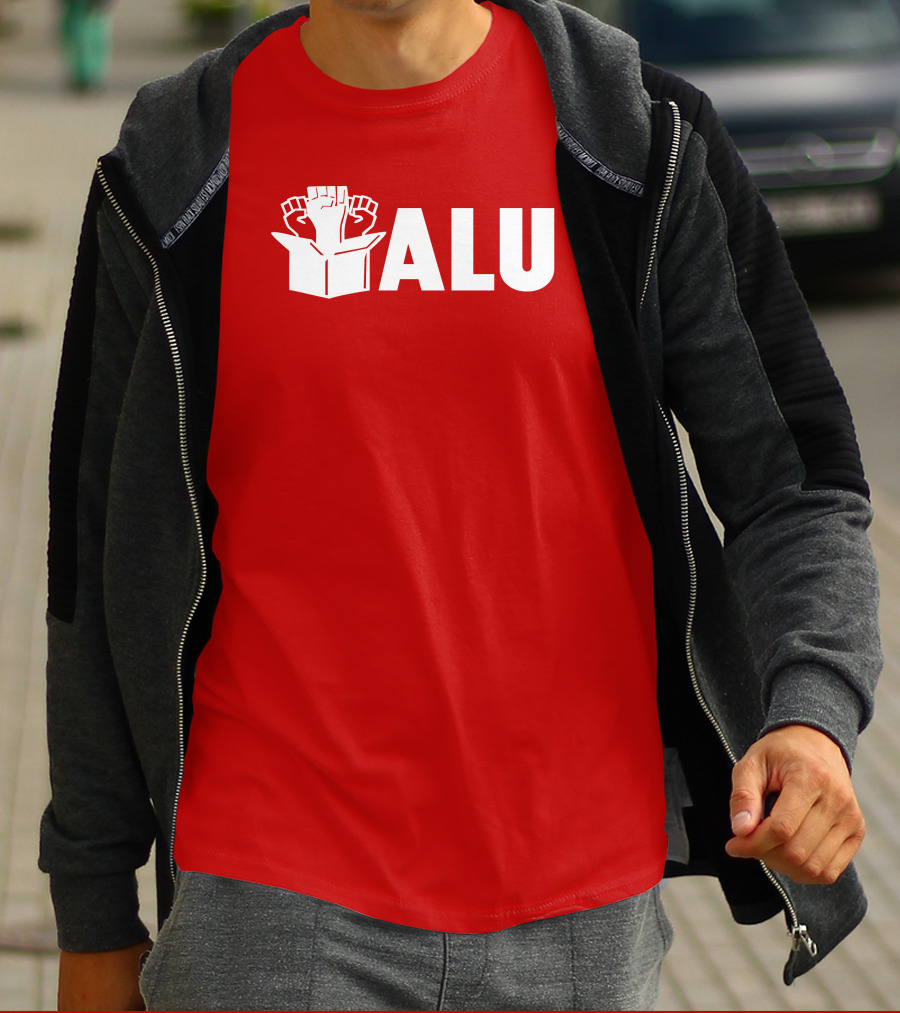 ALU Fist In Box Bold Red T-Shirt