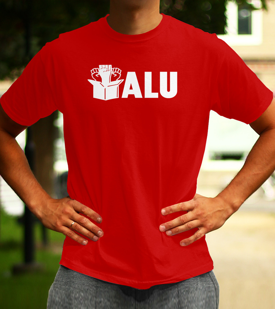 ALU Fist In Box Bold Red T-Shirt