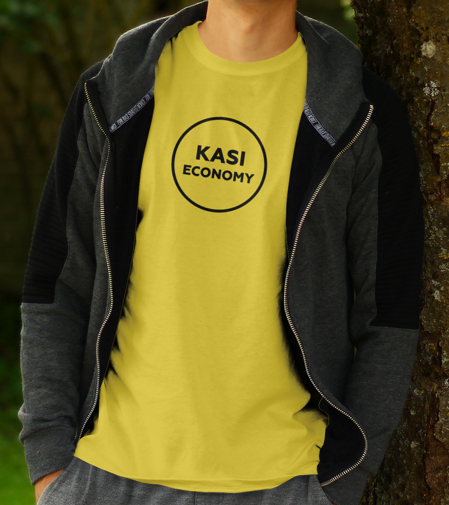 Kasi Economy Bold Circle Yellow T-Shirt