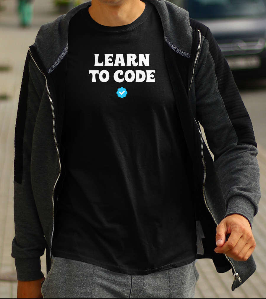 Learn To Code Verified Checkmark T-Shirt
