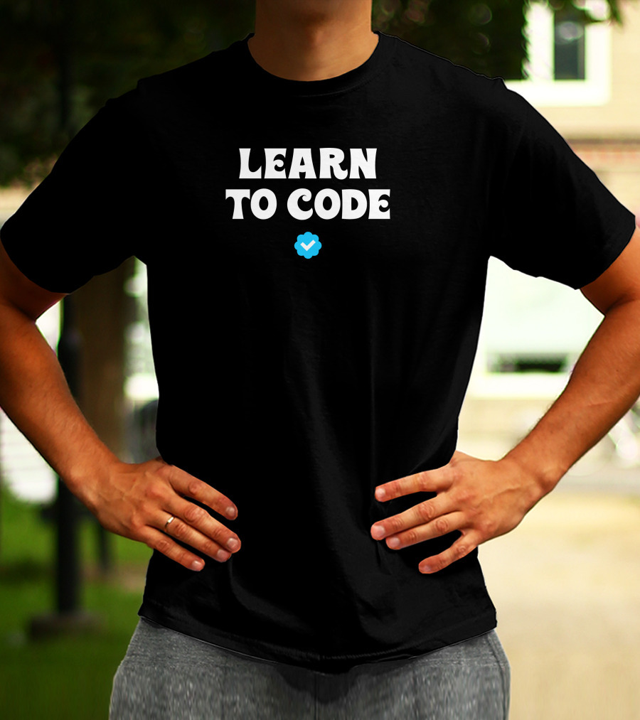 Learn To Code Verified Checkmark T-Shirt