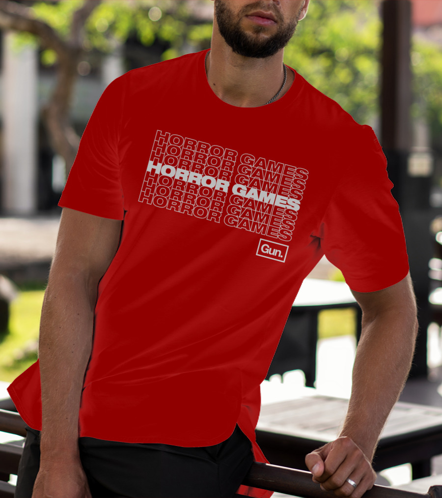 Horror Games Gun Merch T-Shirt