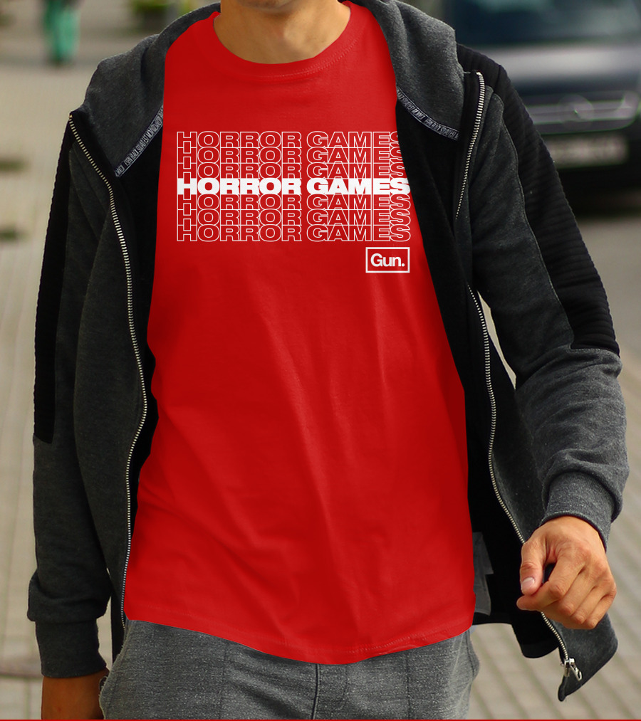 Horror Games Gun Merch T-Shirt