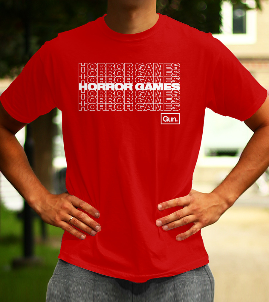Horror Games Gun Merch T-Shirt