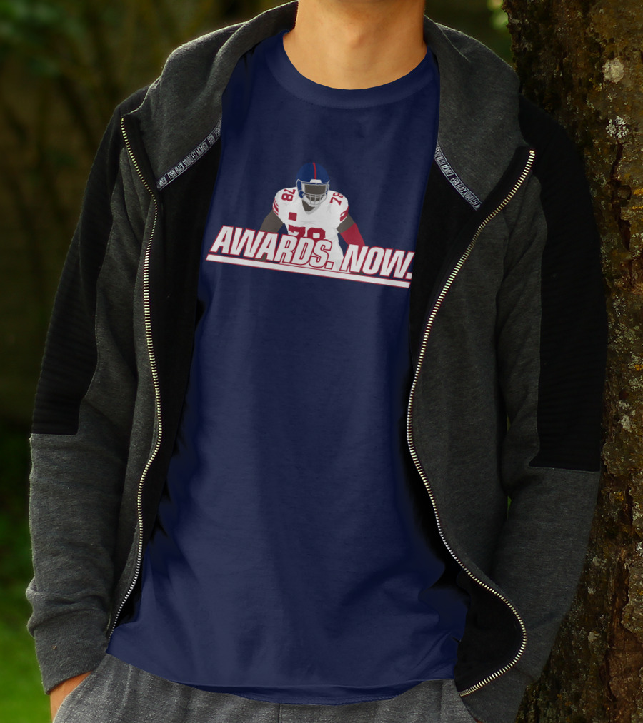 Jomboy Media Awards Now Andrew Thomas Giants 78 Football T-Shirt
