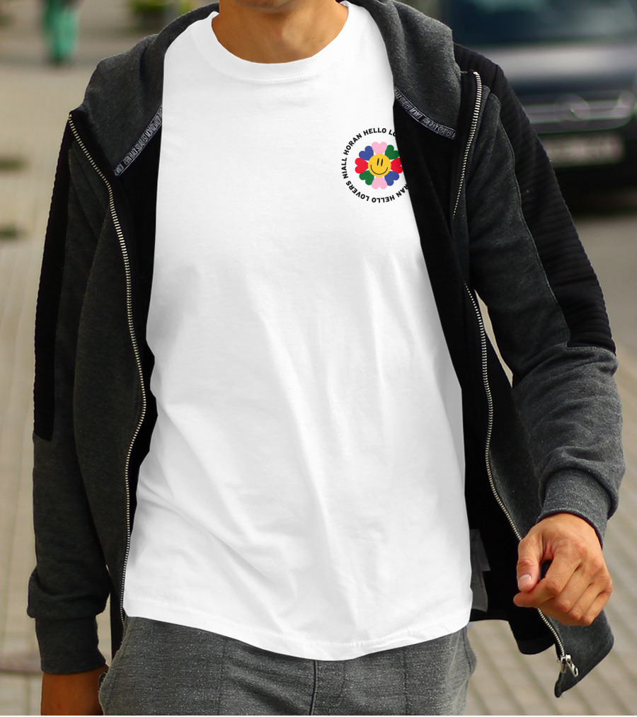 Lewis Capaldi Wearing Hello Lovers Niall Horan Smiley Flower T-Shirt