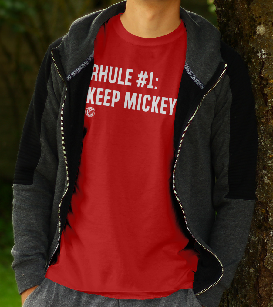 RHULE #1 KEEP MICKEY Red BBR T-Shirt
