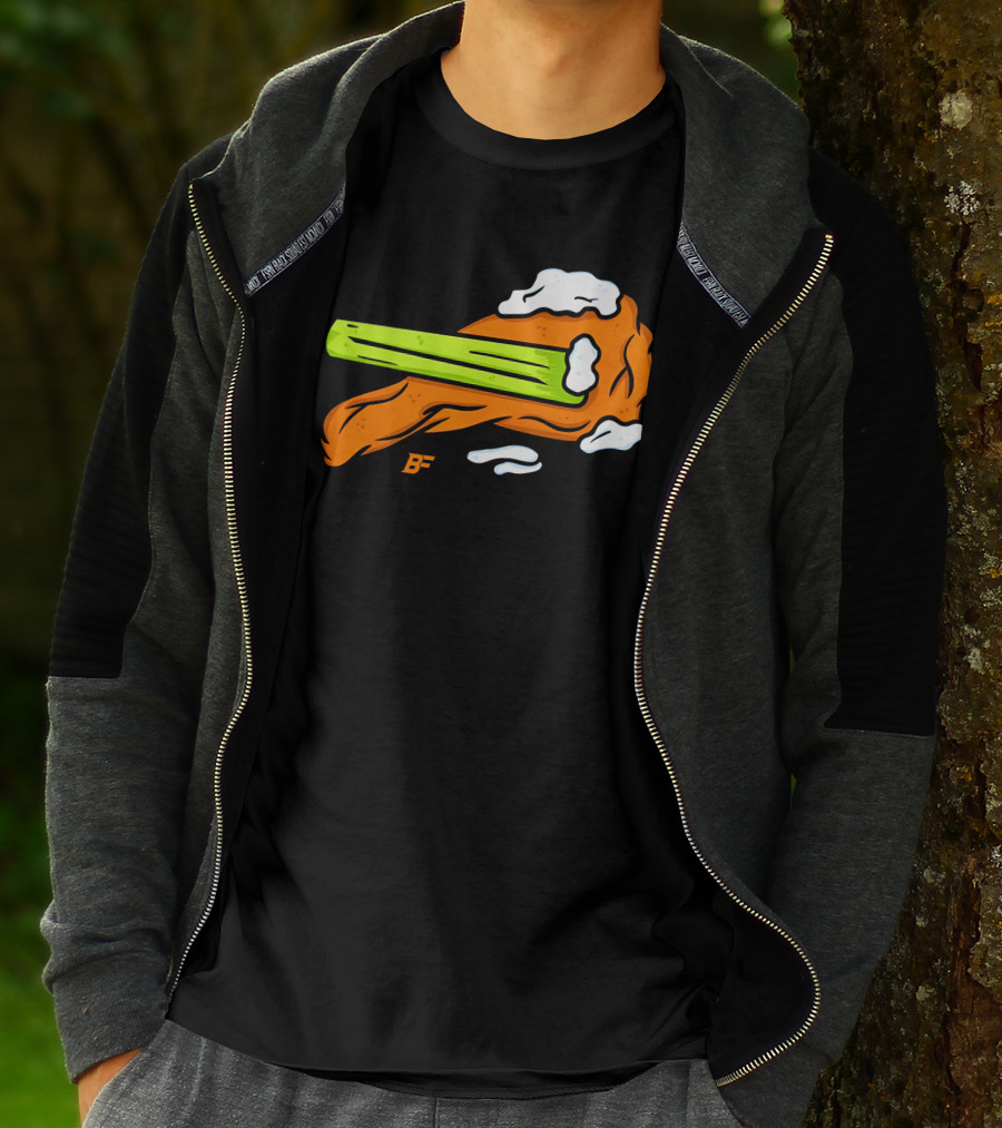 Buffalo Fanatics Wingsup Chicken Wing Celery #Wingsup T-Shirt