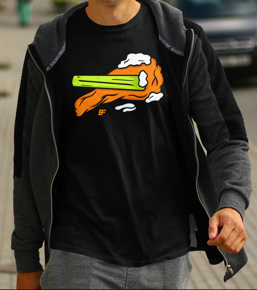 Buffalo Fanatics Wingsup Chicken Wing Celery #Wingsup T-Shirt