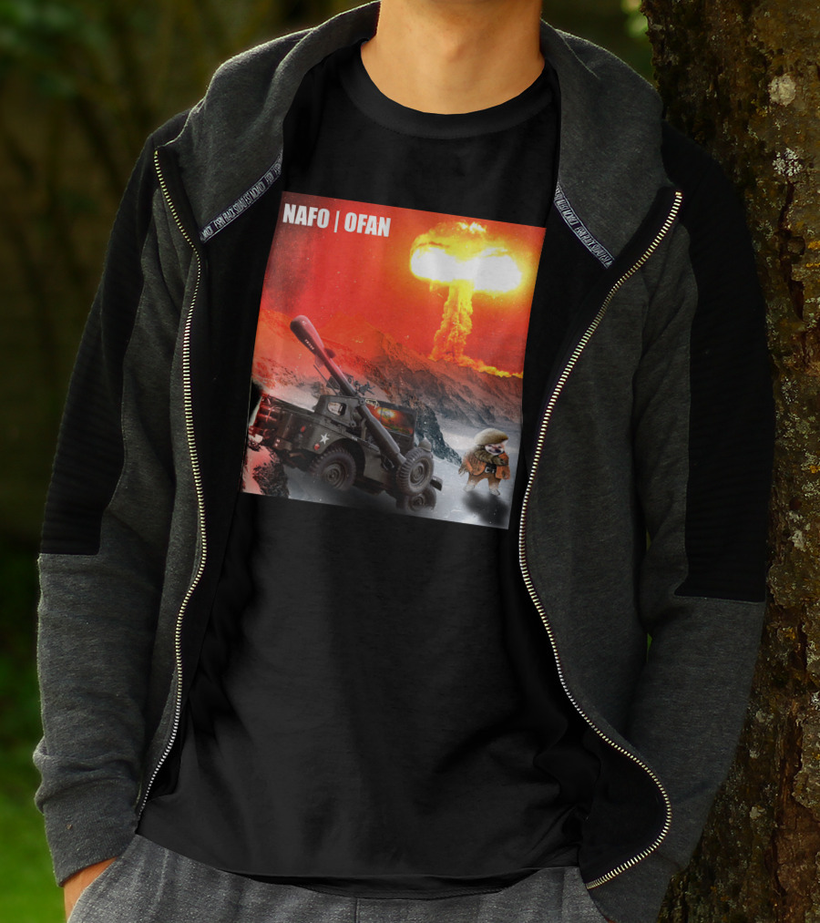 NAFO OFAN Crockett Rocket Explosion Scene T-Shirt
