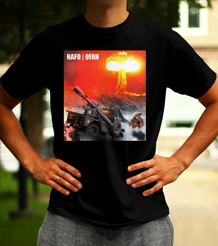 NAFO OFAN Crockett Rocket Explosion Scene T-Shirt