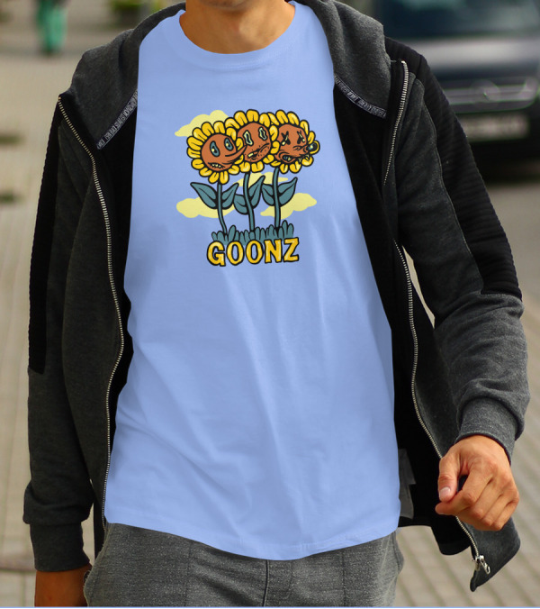 Cryptoon Goonz Flower Goonz Sunflower Faces T-Shirt