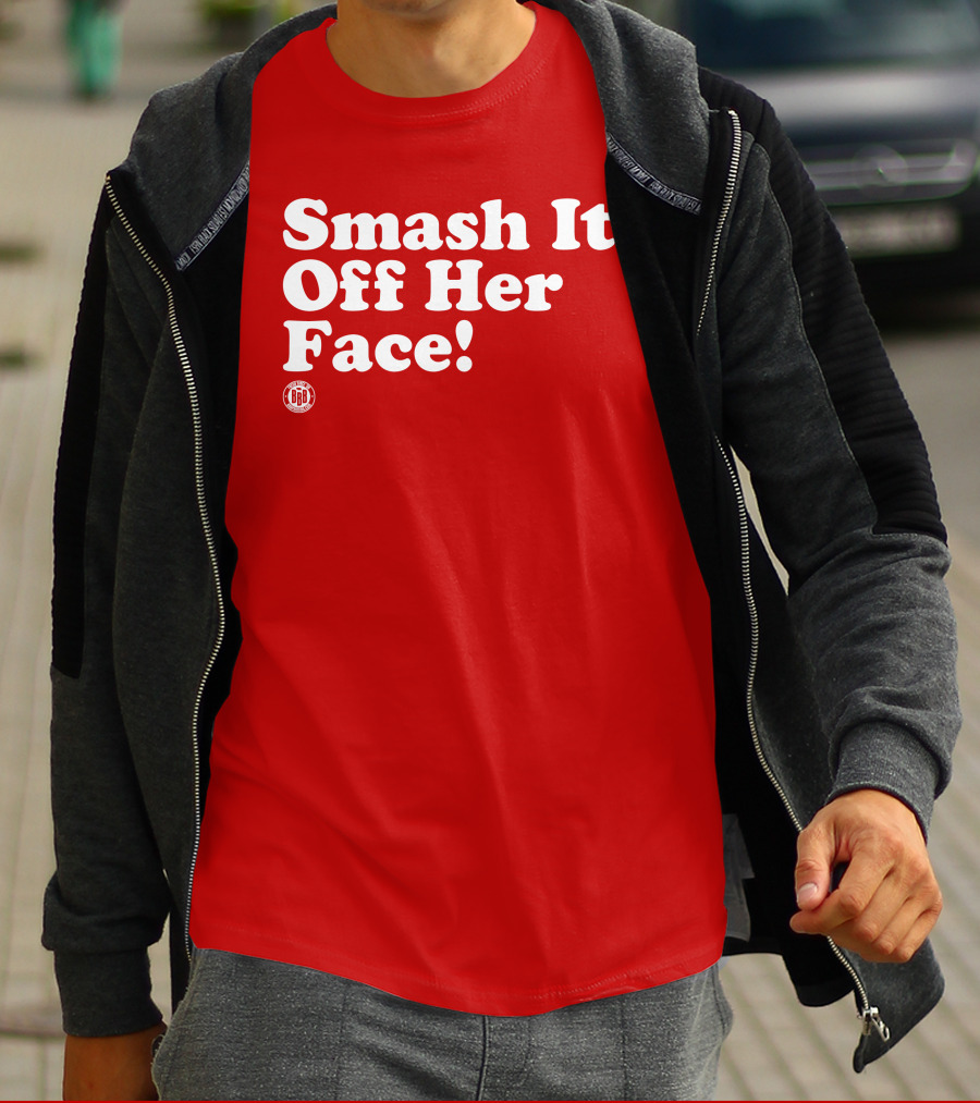 Triple B Smash It Off Her Face Red T-Shirt