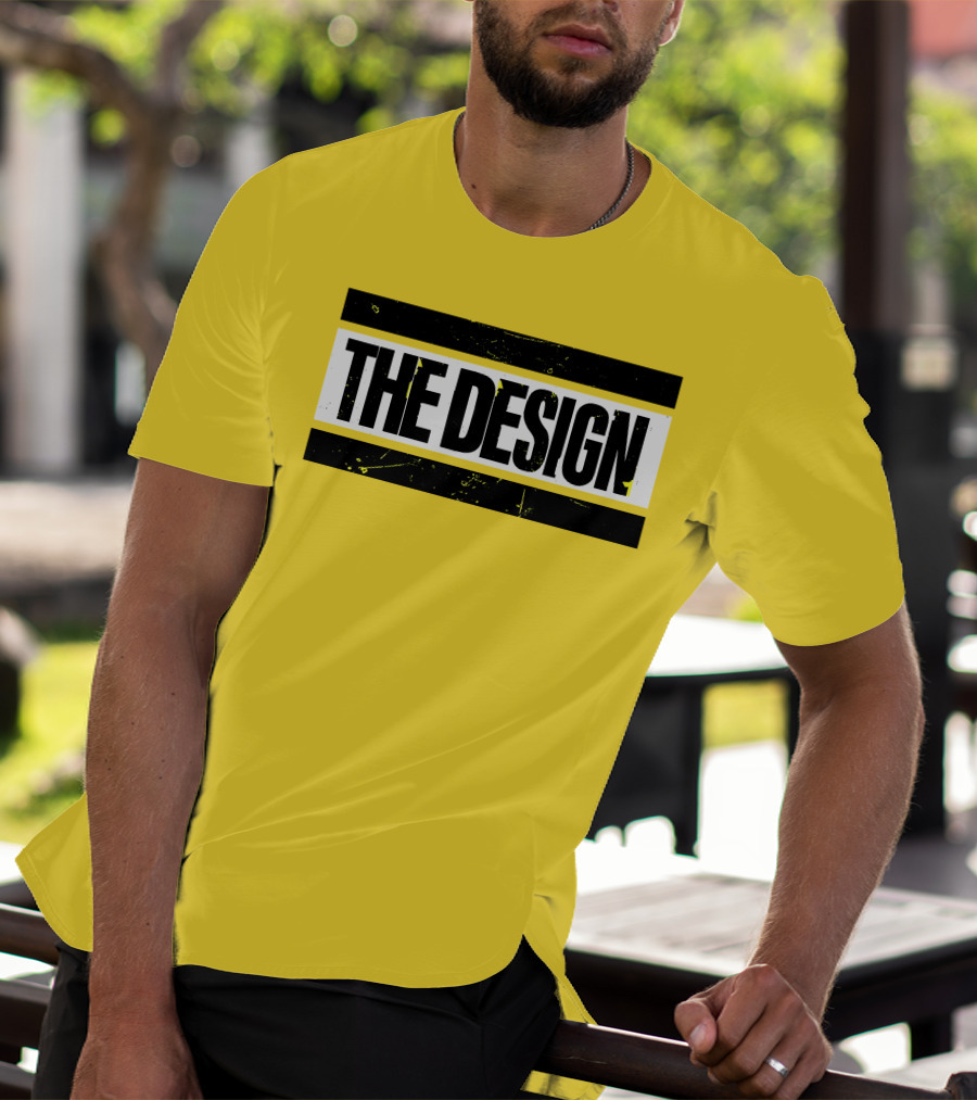 THE DESIGN Deaner Bold Yellow Background T-Shirt
